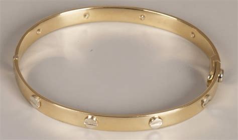 cartier diamond bangle|9ct gold cartier style bangle.